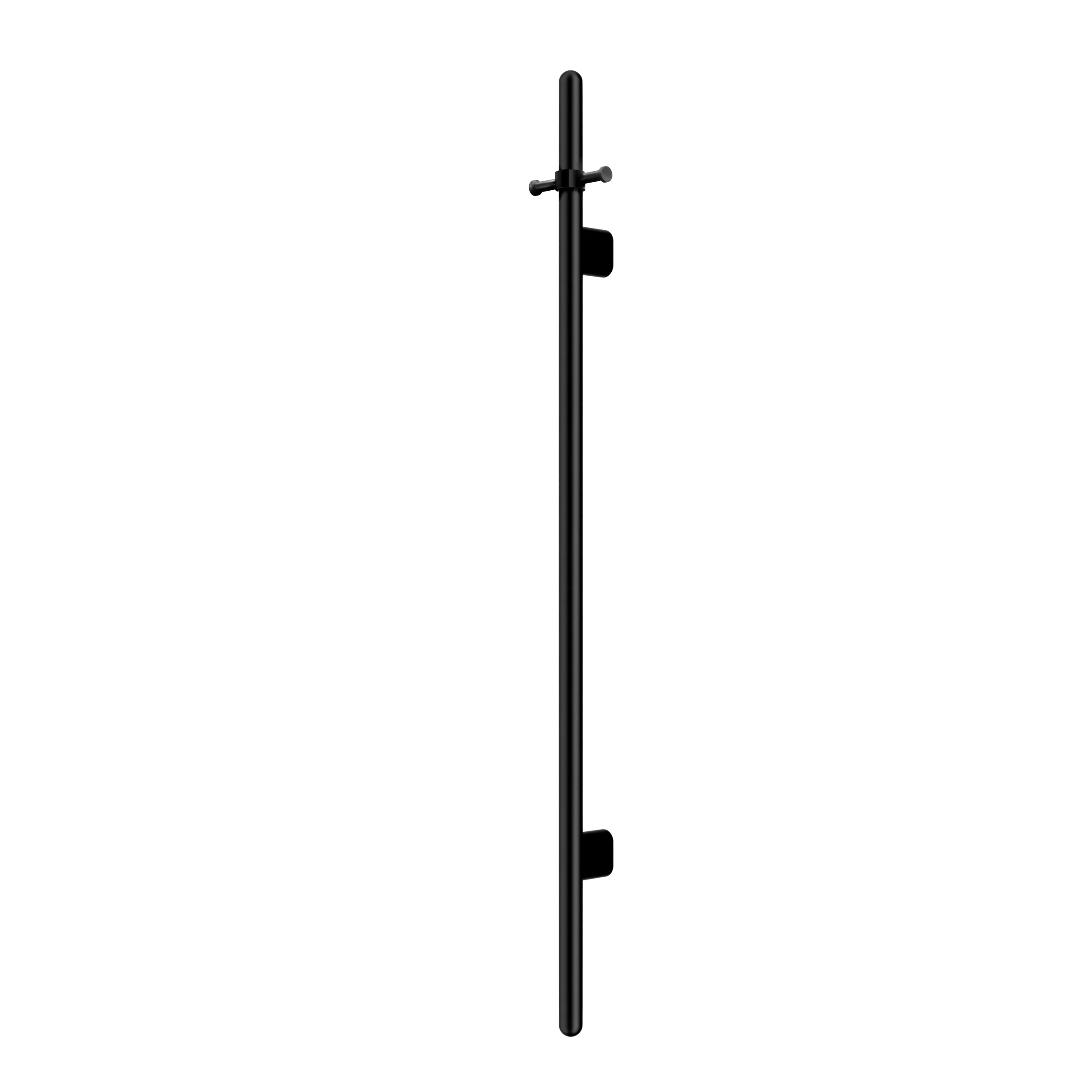 Meir Heated Vertical Towel Rail Matte Black