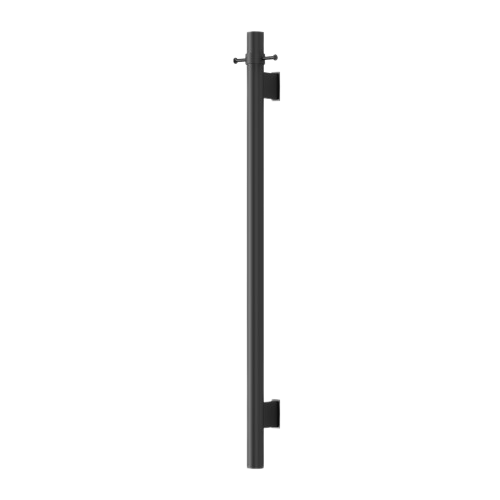 Modern National Mirage Vertical Heated Towel Rail - Matte Black