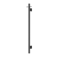 Modern National Mirage Vertical Heated Towel Rail - Gunmetal