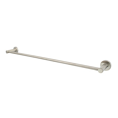Modern National Mirage Single Towel Rail 750mm Warm Brushed Nickel