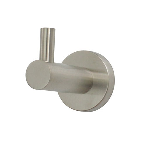 Modern National Mirage Single Robe Hook Warm Brushed Nickel