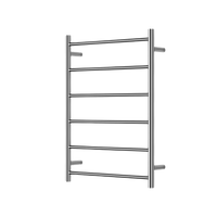 Modern National Mirage 6 Bar Heated Towel Rail - Chrome