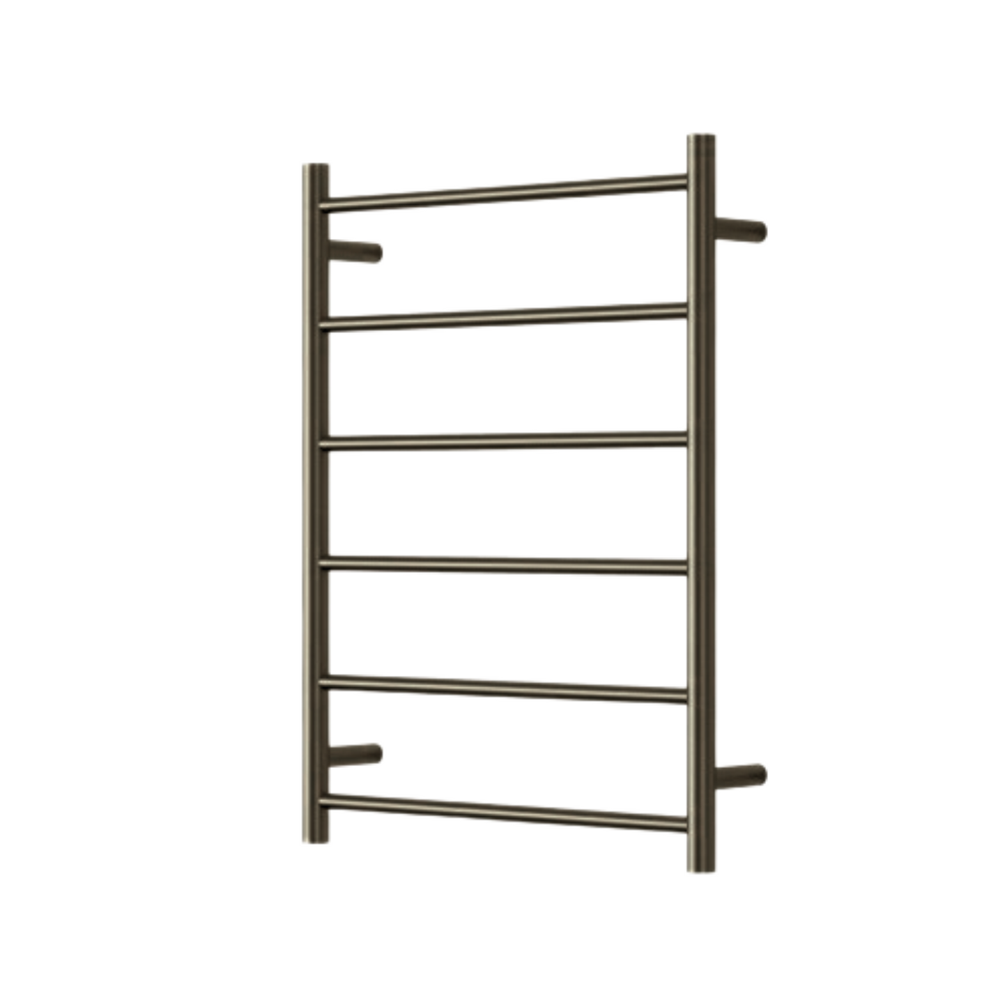 Star Mini 6 Bar Heated Towel Rail Antique Brass