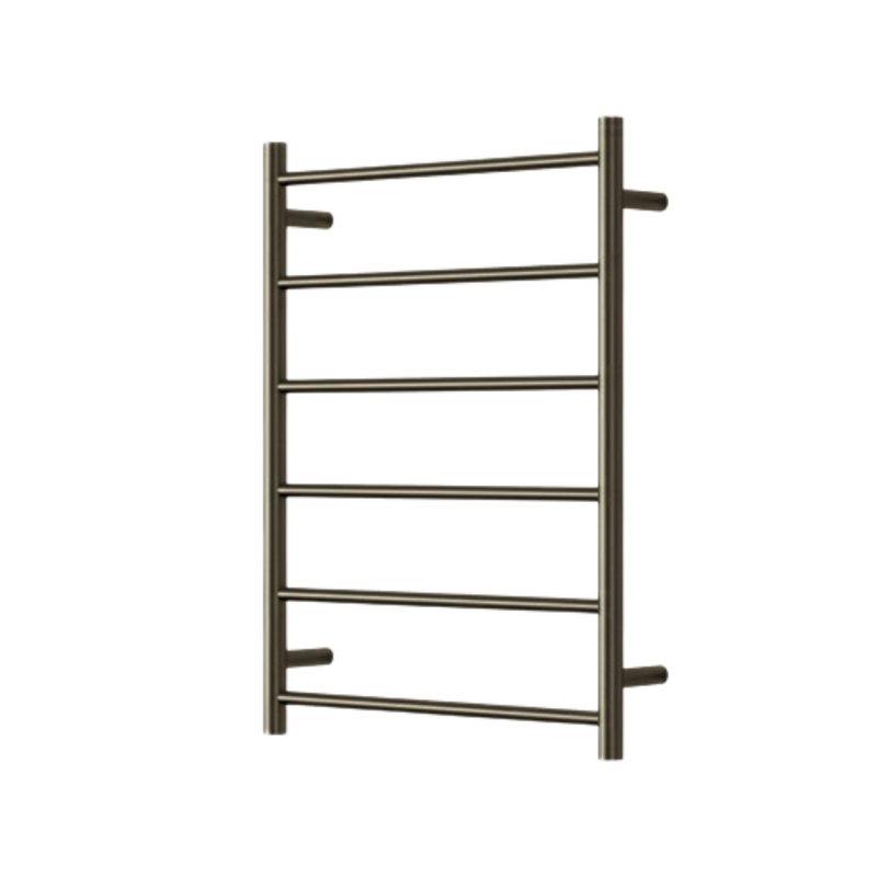 Star Mini 6 Bar Heated Towel Rail Antique Brass
