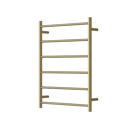 Modern National Mirage 6 Bar Heated Towel Rail – Brushed Gold