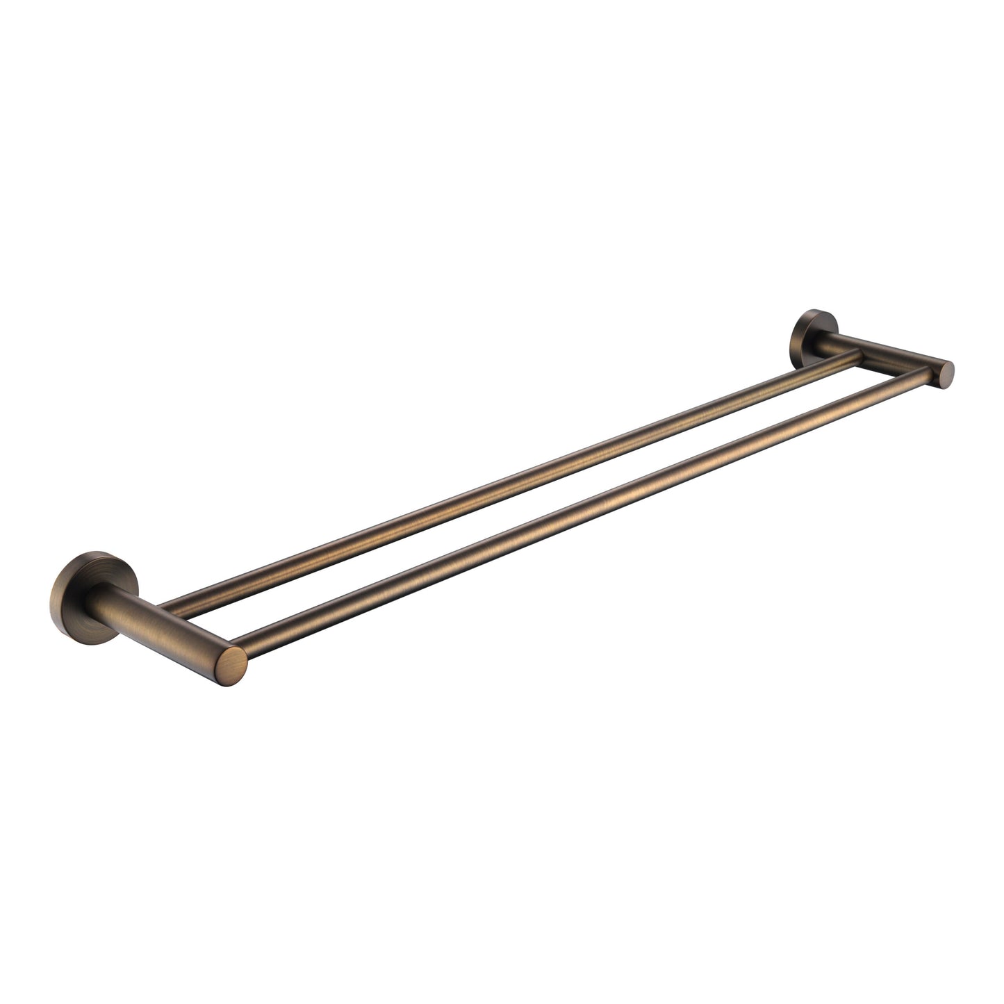 Star Mini 600mm Double Towel Rail Antique Brass