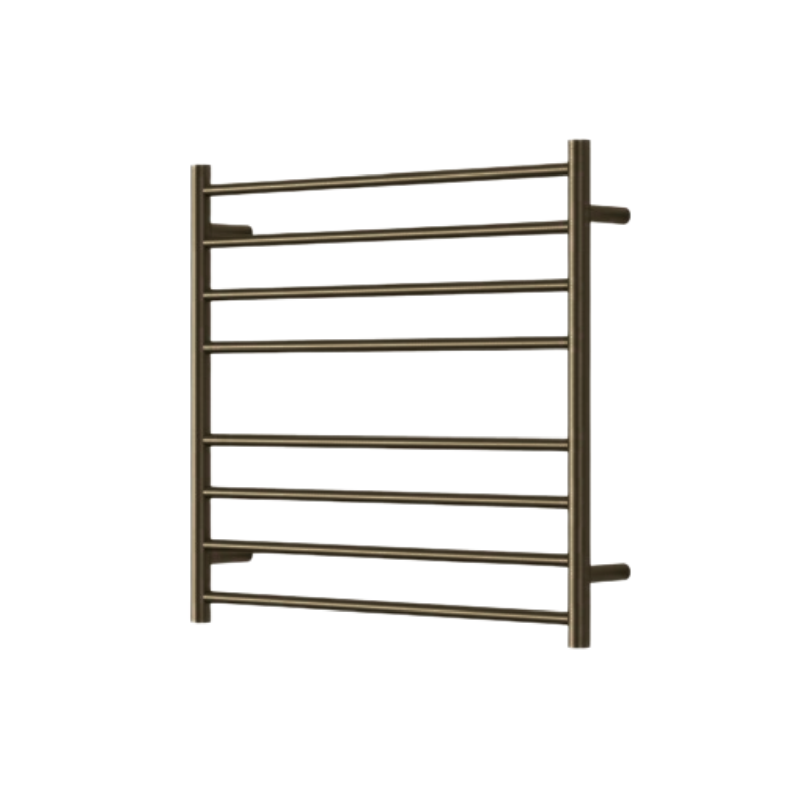 Star Mini 8 Bar Heated Towel Rail Antique Brass