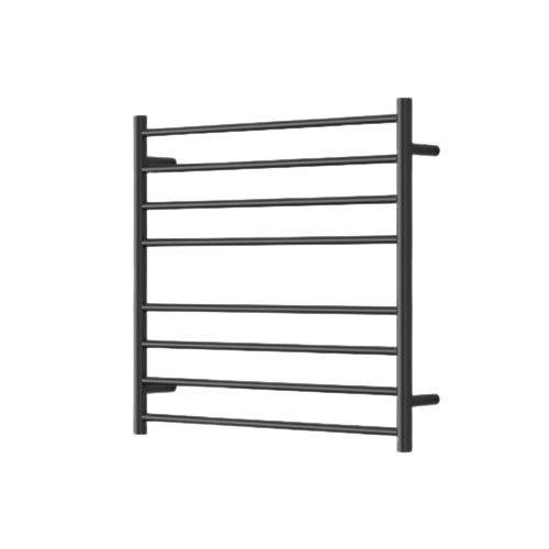 Modern National Mirage 8 Bar Wide Heated Towel Rail – Matte Black