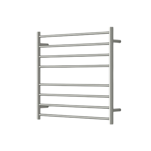 Modern National Mirage 8 Bar Wide Heated Towel Rail – Brushed Nickel