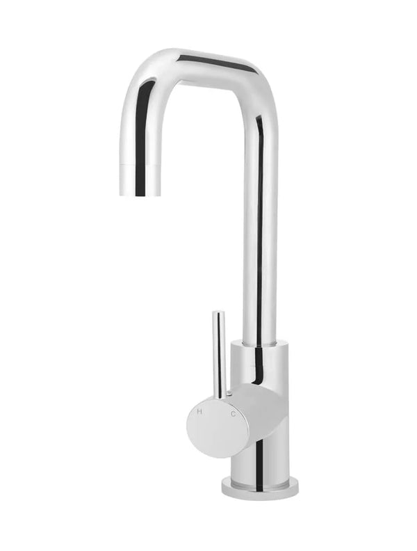 Meir Round Kitchen Mixer Tap Polished Chrome