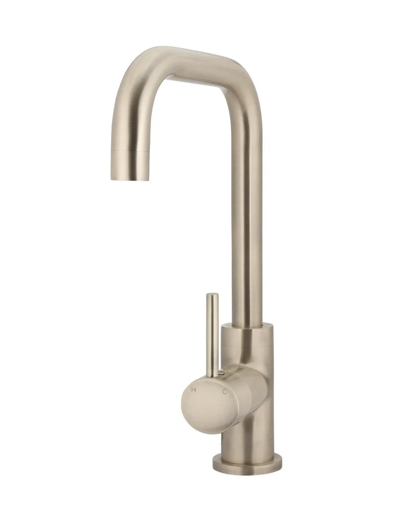 Meir Round Kitchen Mixer Champagne