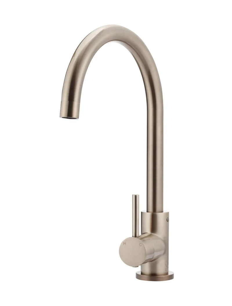 Meir Round Kitchen Mixer Champagne