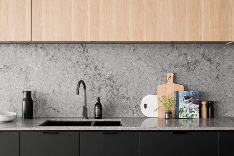 Meir Round Paddle Wall Mixer Set Shadow