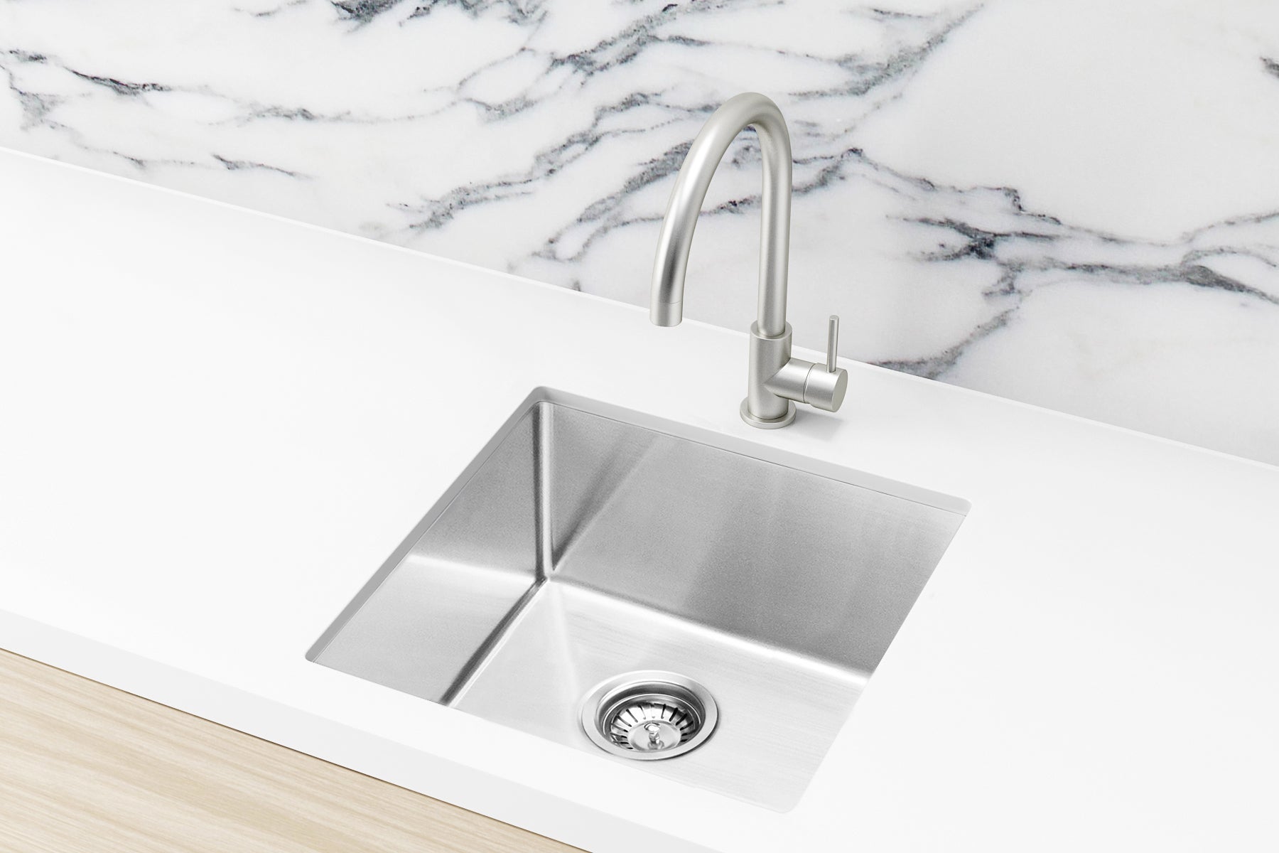 Meir Lavello Laundry Sink - Single Bowl 550 x 450 - Stainless Steel — image 1