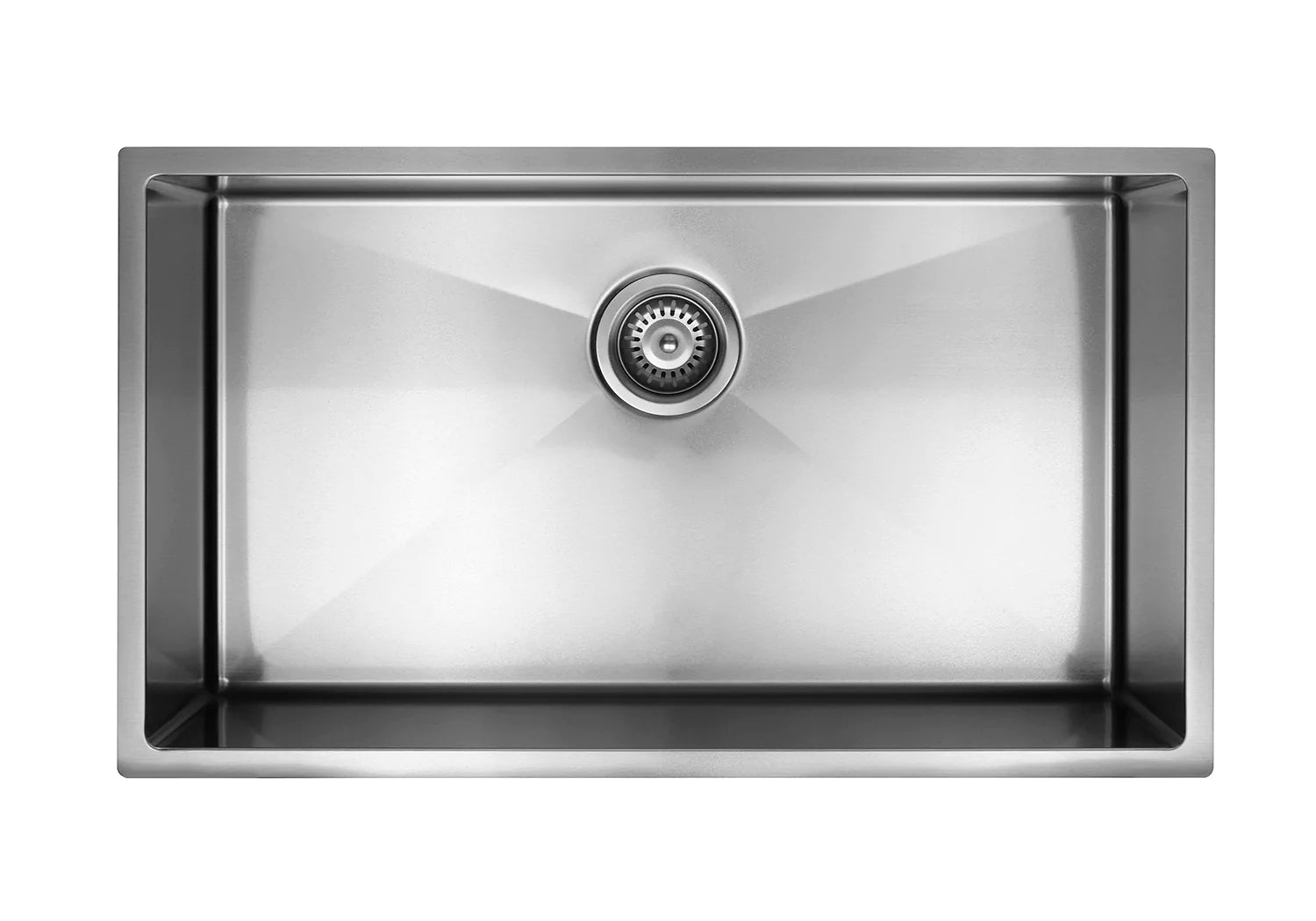 Meir Lavello Kitchen Sink - Single Bowl 760 x 440 - Brushed Gunmetal