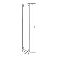 Metlam Push Plate - SS