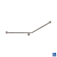 Metlam 30° Flush Mount Side Wall Grab Rail - Satin Stainless Steel