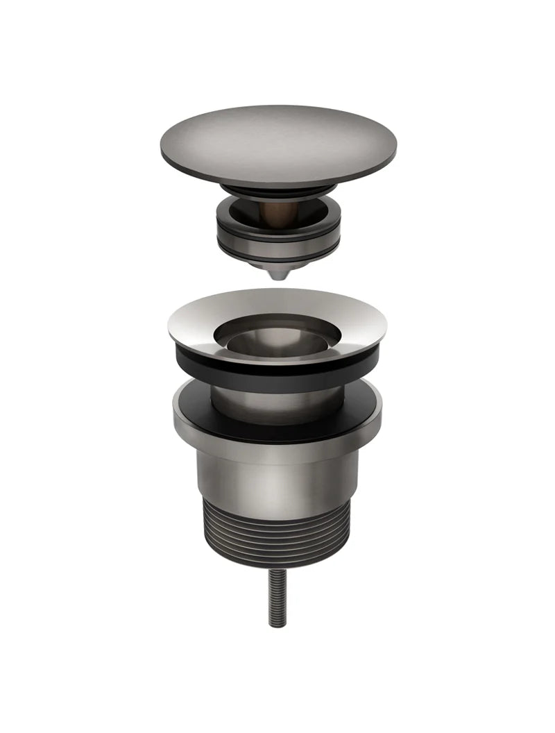 Meir Universal Pop Up Waste for Bath and Basin Shadow Gun Metal