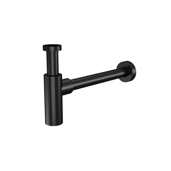 Meir Round bottle trap for 32mm basin waste - Matte Black — image 1
