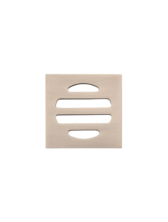 Meir Square Floor Grate Shower Drain 50mm Outlet - Champagne