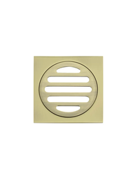 Meir Square Floor Grate Shower Drain 80mm Outlet - Gold
