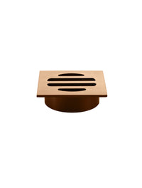 Meir Square Floor Grate Shower Drain 50mm Outlet - Brushed Bronze (Lustre Bronze)