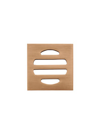 Meir Square Floor Grate Shower Drain 50mm Outlet - Brushed Bronze (Lustre Bronze)