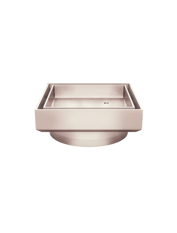 Meir Shower Waste with Tile Insert Champagne