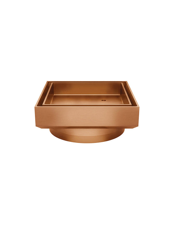 Meir Shower Waste with Tile Insert Lustre Bronze
