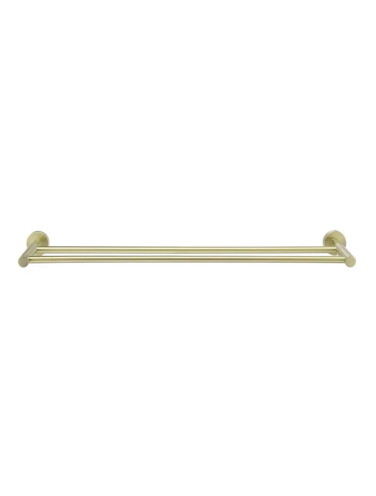 Meir Round Double Towel Rail 600mm Tiger Bronze