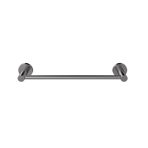 Meir Round Single Towel Rail 300mm - PVD Shadow Gunmetal — image 2