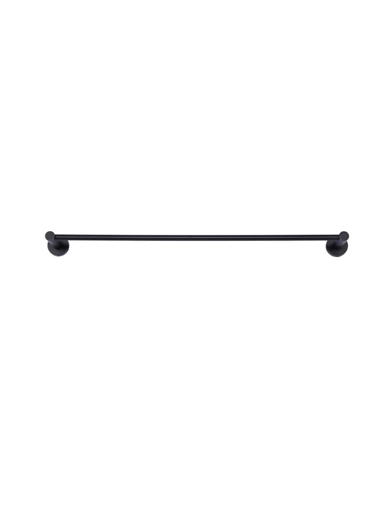 Meir Round Single Towel Rail Matte Black