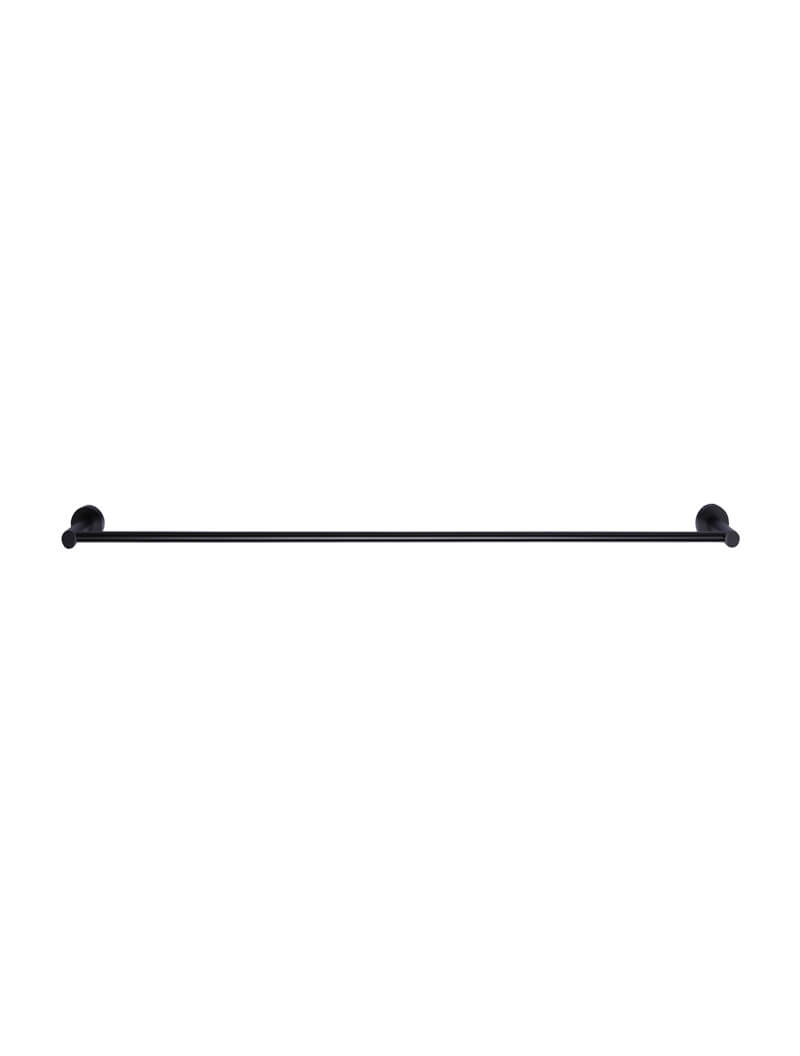 MEIR 900mm Round Single Matte Black Towel Rail (MR01-SR90)