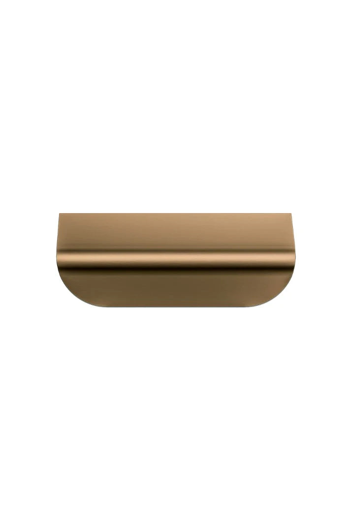 Meir Öppen Edge Pull 75mm Cabinet Handle - Lustre Bronze