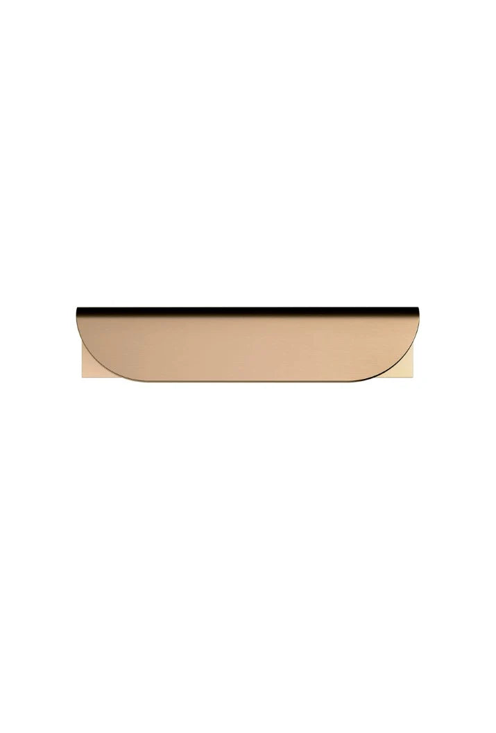 Meir Öppen Edge Pull 75mm Cabinet Handle - Lustre Bronze