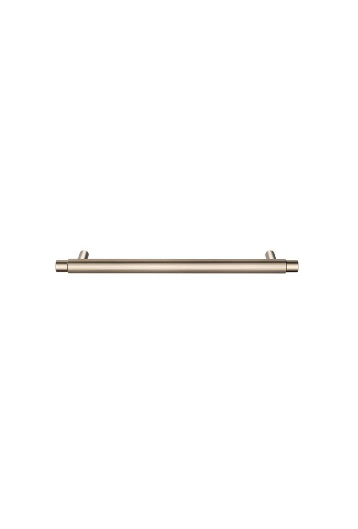 Meir Öppen Pull 200mm Cabinet Handle Linear Knurled - Champagne