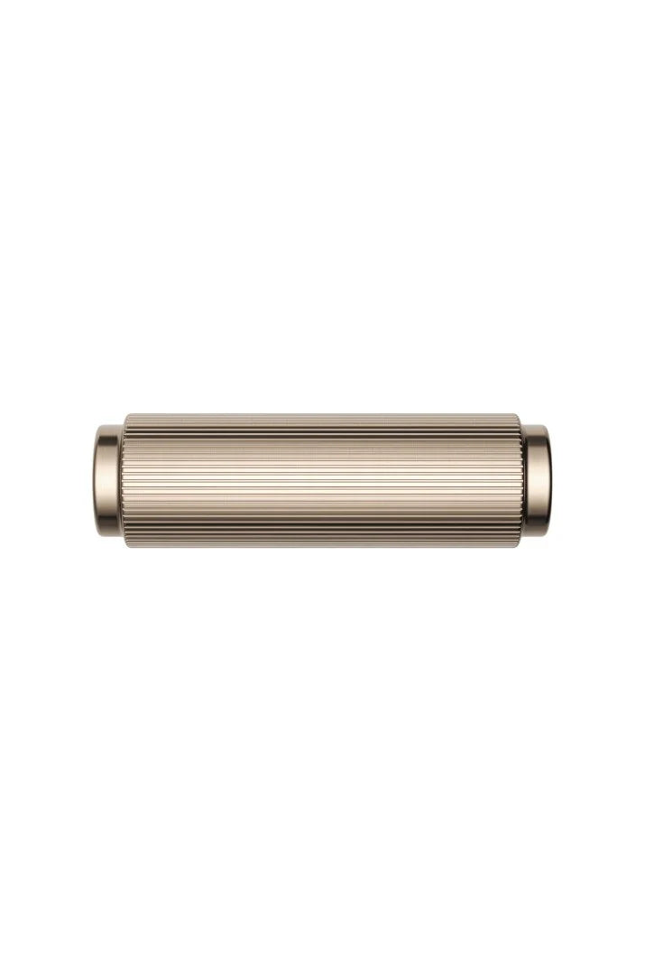 Meir Öppen T-Pull Cabinet Handle Linear Knurled - Champagne