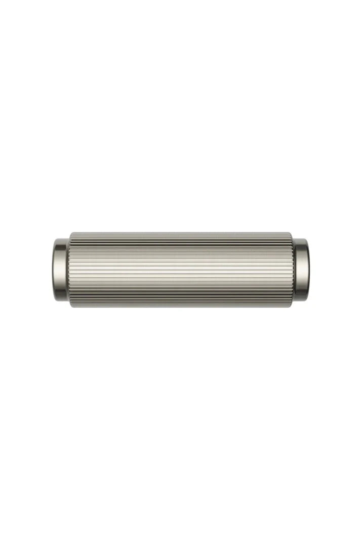 Meir Öppen T-Pull Cabinet Handle Linear Knurled - Brushed Nickel