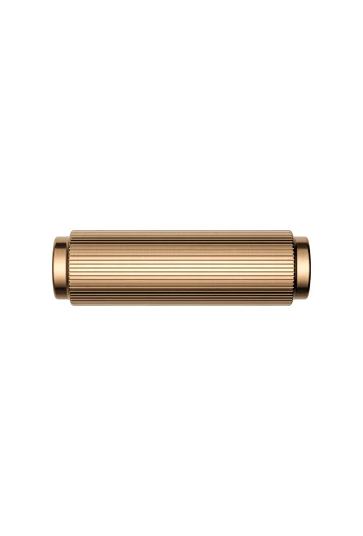 Meir Öppen T-Pull Cabinet Handle Linear Knurled - Luster Bronze