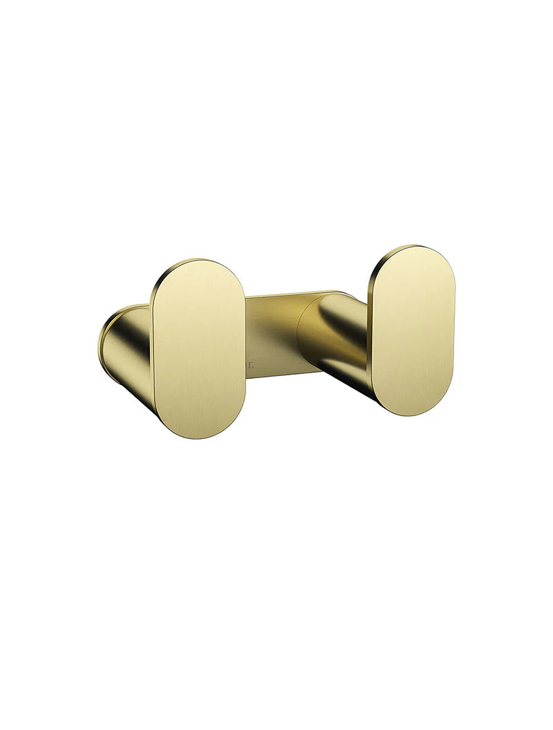 Meir Curvaé Double Robe Hook Tiger Bronze