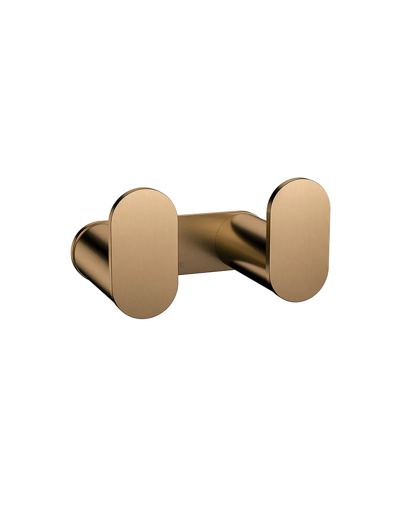 Meir Curvaé Double Robe Hook Brushed Copper