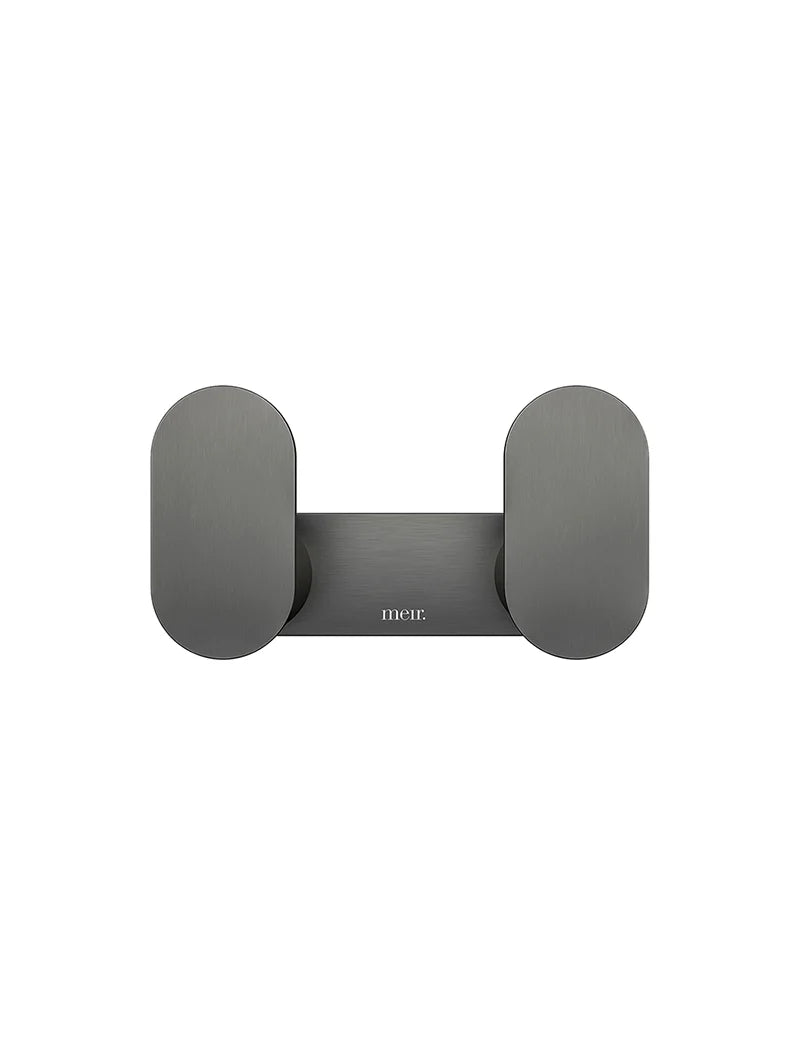 Meir Curvaé Double Robe Hook Gunmetal