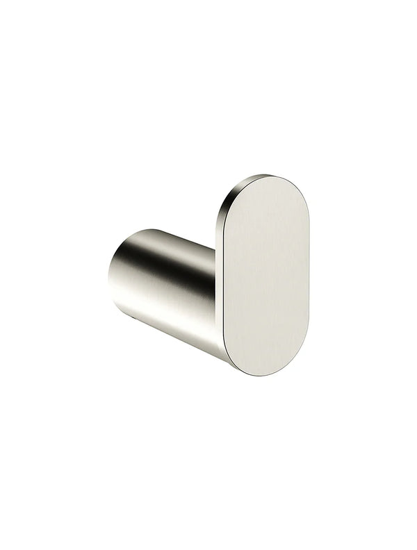 Meir Curvaé Single Robe Hook Brushed Nickel