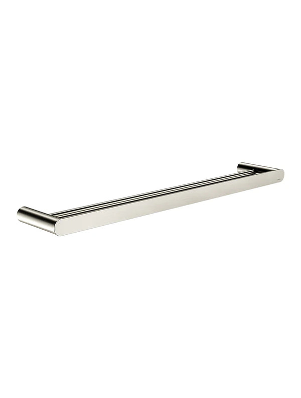 Meir Curvaé Double Towel Rail 600mm PVD Brushed Nickel
