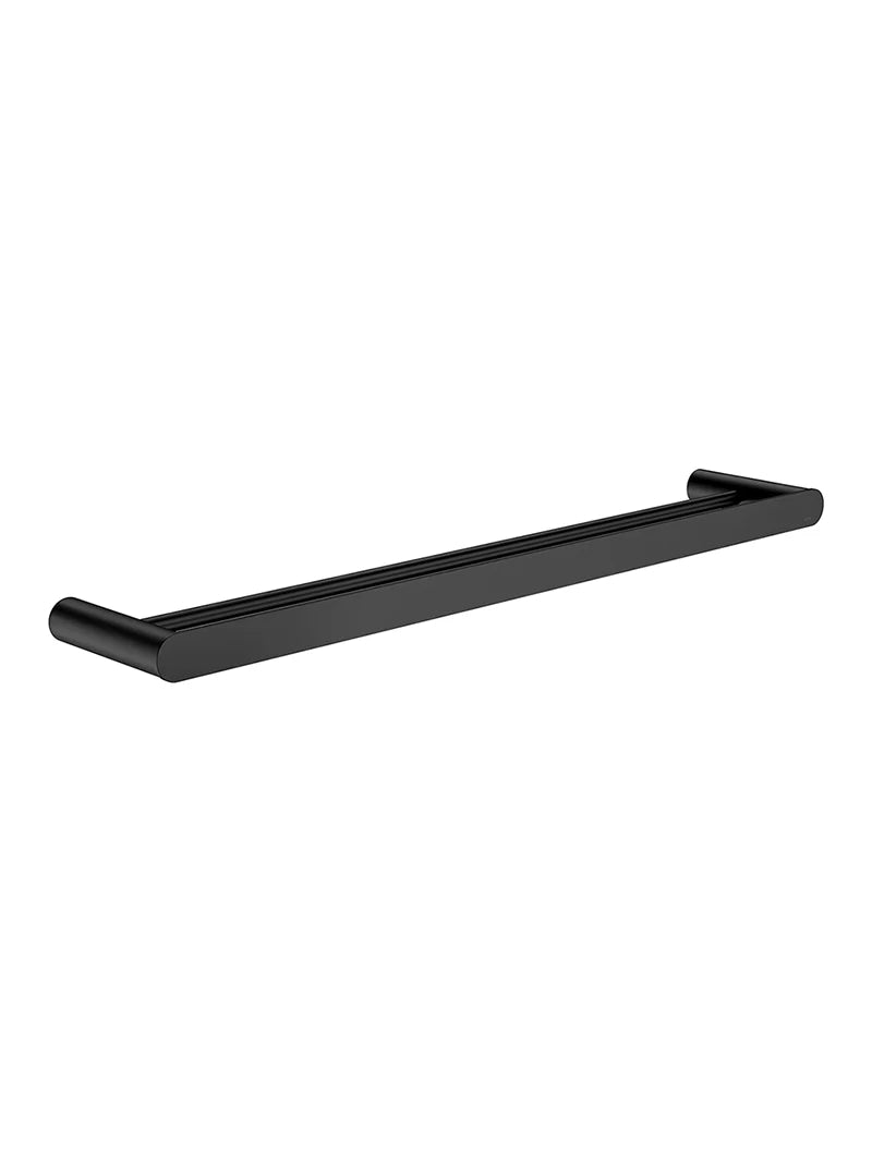Meir Curvaé Double Towel Rail 600mm Matte Black
