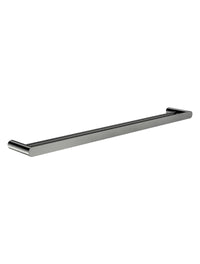 Meir 800mm Curvaé Double Towel Rail - Gunmetal