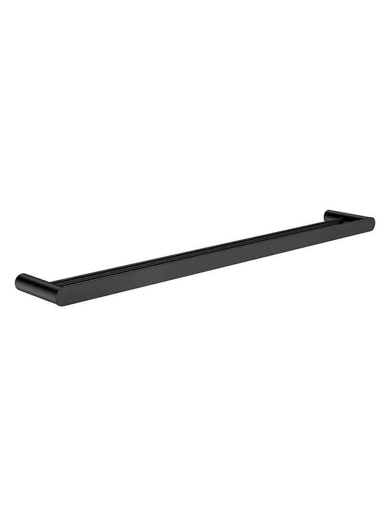 Meir Curvaé Double Towel Rail 800mm Matte Black