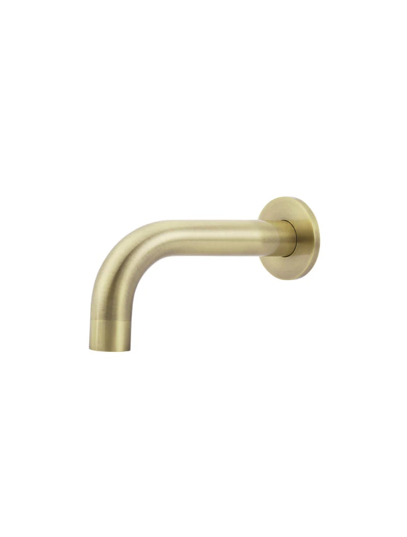 Meir Round Curved Spout 130mm Tiger Bronze Gold