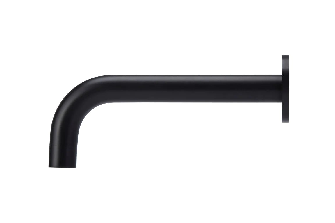 Meir Round Curved Spout 200mm Matte Black