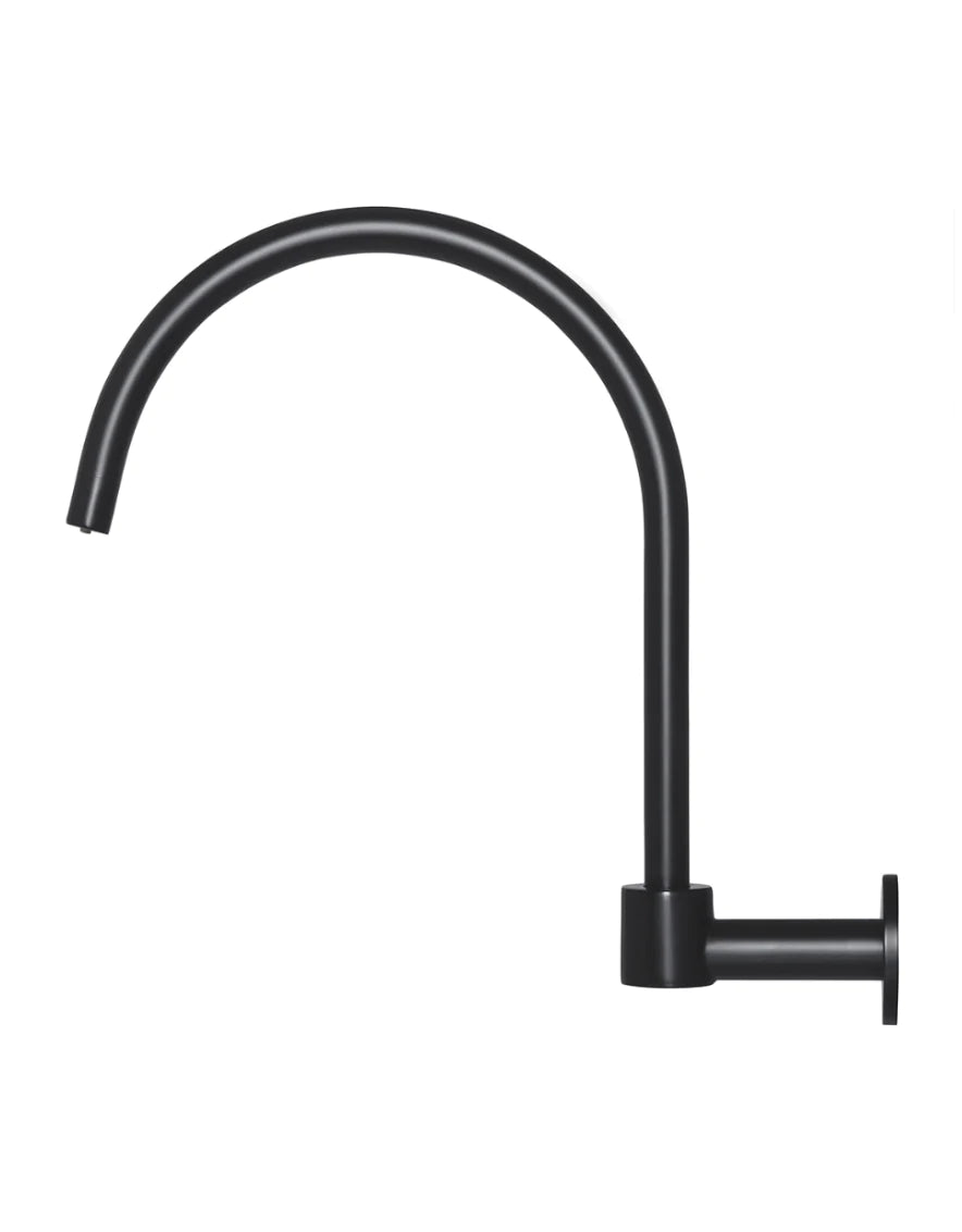 Meir Round High-Rise Swivel Wall Spout Matte Black